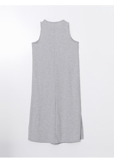Lcw Comfort Gri Bisiklet Yaka Elbise