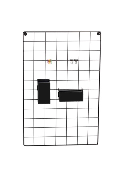 Tel Pano 40x60 Siyah 4 Adet Mini Mandal 2 Adet Çelik Kıskaç Hediyemizdir 40 x 60 CM