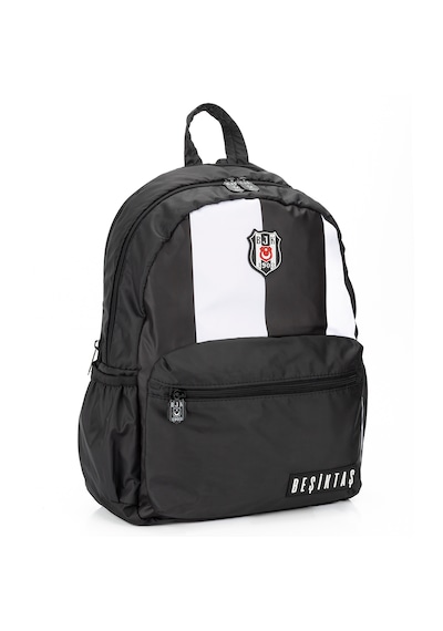 Beşiktaş Trend Çubuklu Sırt Çantası Siyah - Beyaz