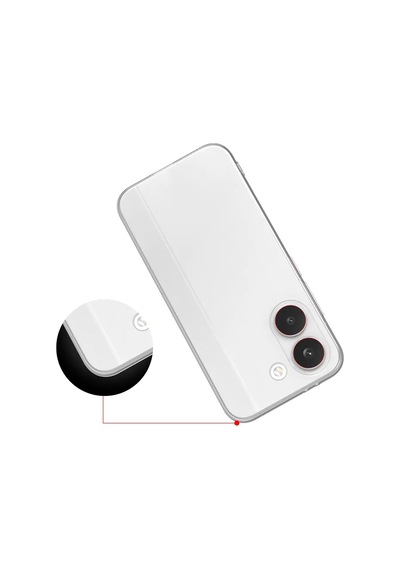 Poco X8 Pro Kılıf Zore Süper Silikon Kapak - Şeffaf