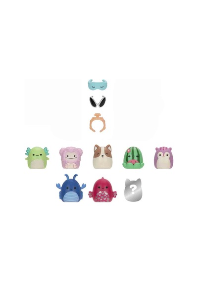 Squishmallows Squish-a-longs 8 Figür + Yüzük Seti S2 Seri 2
