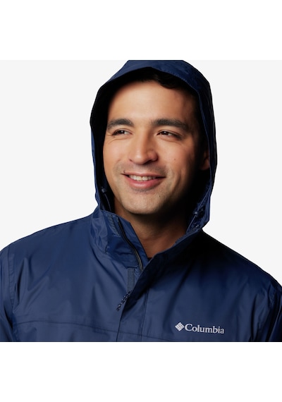 Columbia Watertight Erkek Lacivert Yağmurluk Düz Rm2433