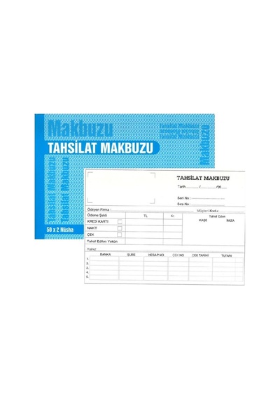 Tahsilat Makbuzu Otokopili 2-50 Gürmat Tahsilat Makbuzu Kendinden N11.2671