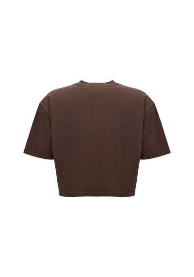 Reebok Sally Tee Kahverengi Kadın Kısa Kol T-shirt 000000000102690242 Kahverengi
