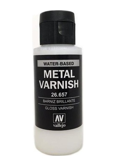 60 Ml. Parlak Metal Vernik Maket Boyası, Vallejo 26657 Standart