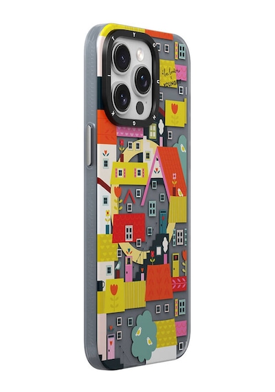 Apple Uyumlu iPhone 15 Pro Max Kılıf Magsafe Özellikli Bee Brown Youngkit Colorful Life Serisi Kapak Sarı