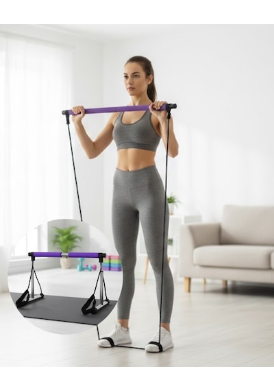 Pilates Bar Egzersiz Aleti Bilek Destekli Çok Yönlü Kullanım