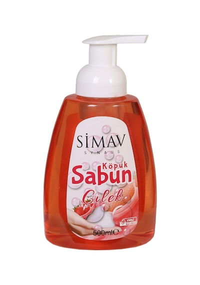 Simav Termal Sulu Çilek Özlü Köpük Sabun Seti 5 L + 500 ML