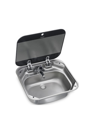Dometic Sng 4237 Cam Kapaklı Kare Karavan Lavabo-Evye
