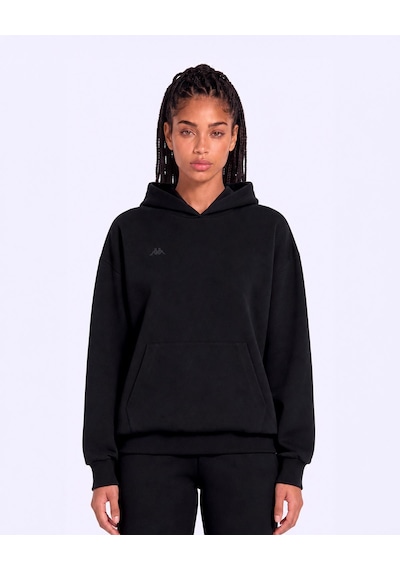 Kappa İnova Tur Kadın Siyah Oversize Hoodie