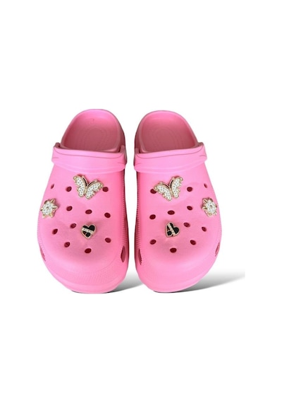 Yüksek Taban Aksesuarlı Kadın Sandalet Pembe-pembe Pembe