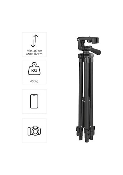 Hama HM.4640 Uzaktan Kumandalı Star Tripod Siyah