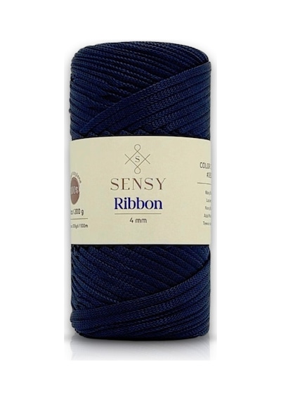 Sensy Premium Ribbon Polyester Makrome Ip 200 Gr Polyester Ribbon Makrome Ipi Lacivert
