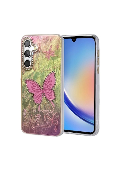 Samsung Galaxy A34 5g Kılıf Blade Aynalı Desenli Kapak