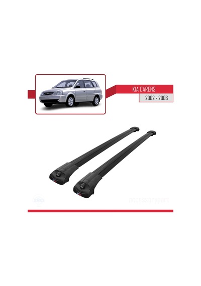 Kia Carens 2002-2006 Arası İle Uyumlu Ace-1 Ara Atkı Tavan Barı Siyah