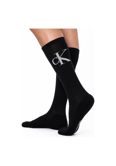 Calvin Klein Jeans Organik Cotton 2 Pack Sock Black Pamuklu Bilek Çorap 2 Li Pkt Siyah