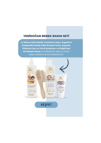 Le Natura Organik Vegan ve Prebiyotikli Bebek Pişik Kremi 75 ML