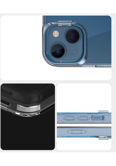 Apple Uyumlu iPhone 13 Kılıf Zore Skuba Kapak Rose Gold