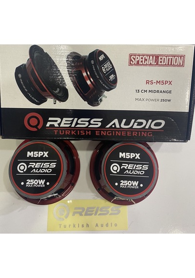 Reıss Audıo Rs-M5Px 13Cm Midrange 250Wat 100Rms İki Adet