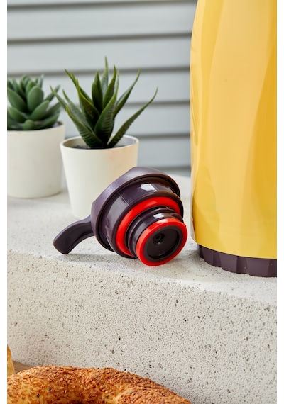 Spring 1,3 Litre Özel Cam Termos Ev Ve Piknik Termosu Sarı