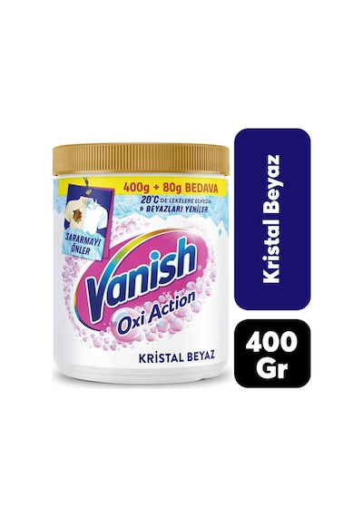 Vanish Ultimate Leke Çıkarıcı Toz Beyaz 480 Gr 16'li Paket