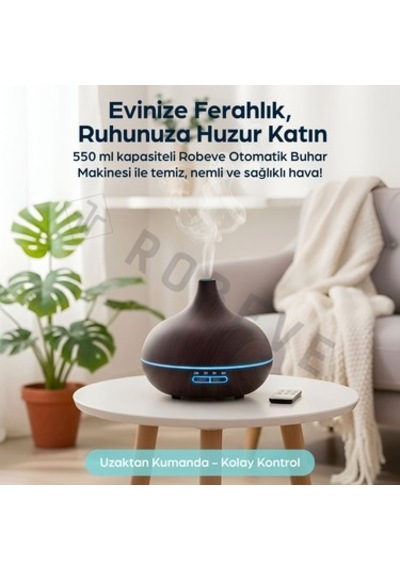 Otomatik Hava Nemlendirici Buhar Makinesi, 550 Ml Kapasiteli