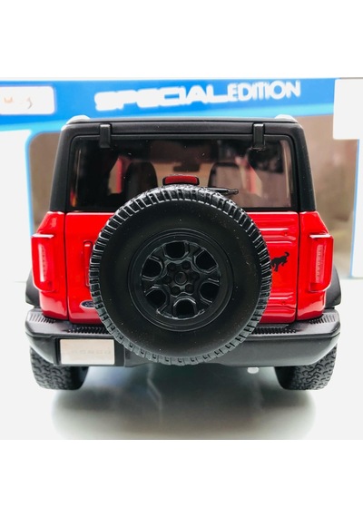 2021 Ford Bronco Wildtrak Red / Black 1 18 Ölçek Maisto Marka