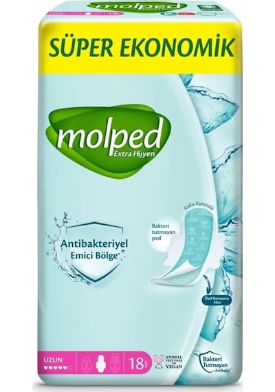 Molped Extra Hijyen Uzun Ped Süper Eko 18 Adet