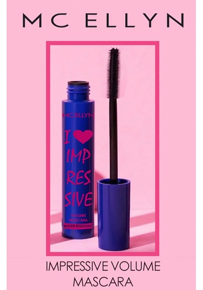 Mc Ellyn Water Resistant Impressive Volume Maskara 011 Extra Black