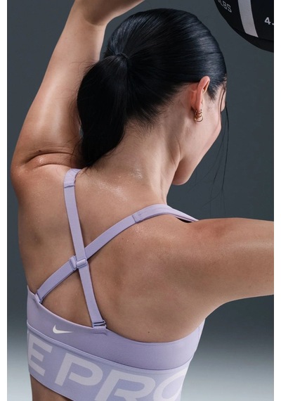 Nike Pro Indy Plunge-support Bra Kadın Spor Bra Lila