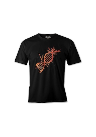 Dna Chain Exploding Siyah Erkek Tshirt 001