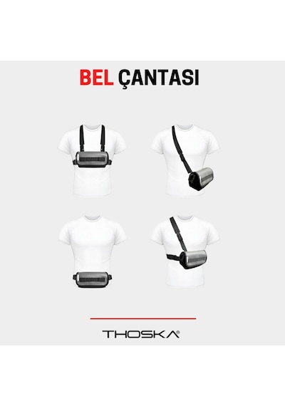 Thoska Bel Çantası Siyah Siyah