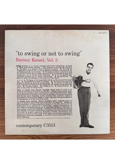 Barney Kessel Vol. 3, To Swing Or Not To Swing