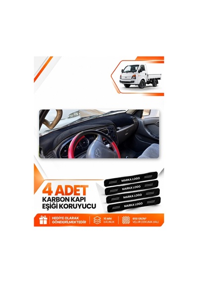 Hyundai H100 2004-2019 Uyumlu Torpido Koruma Koruyucu Kılıfı Halısı Örtü Göğüs - Siyah