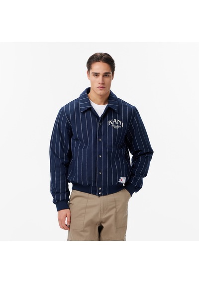Karl Kani Pinstripes Wool Erkek Mavi Ceket Km253-045-1 Mavi