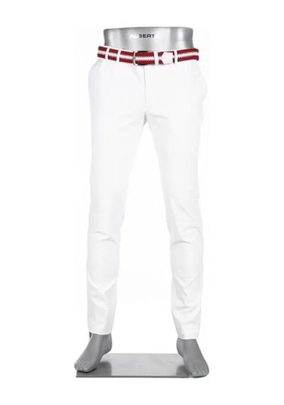 Alberto Ian 3xdry Cooler Slim Fit Erkek Pantolonu Whıte 100