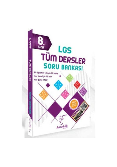 ​Karekök Yayınları 8. Sınıf Lgs Tüm Dersler Soru Bankası/Karekök