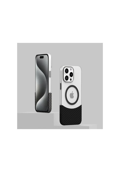 Joko Apple İphone 16 Carbon Puzzle Magsafe Kapak - Beyaz 0.2M-Çok Renkli