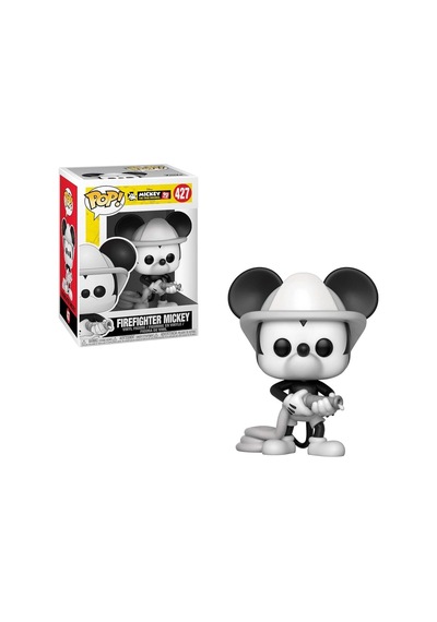 Funko - Pop : Disney: Mickey's 90th Anniversary: Firefighter Mickey, Mehrfarbig