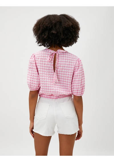 Koton Crop Bluz Balon Kollu Bisiklet Yaka Beli Lastikli Pembe Ekose 3sal60056ıw Pembe Ekoseli Pembe Koton Crop Bluz Balon Kollu Bisiklet Yaka Beli Lastikli Pembe Ekose 3sal60056ıw Pembe Ekoseli Pembe
