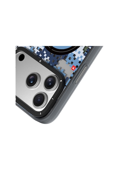 Apple Uyumlu iPhone 17 Pro Max  Kılıf M-safe Şarj Özellikli Youngkit Camouflage Sykell Serisi Kapak Mavi Mavi