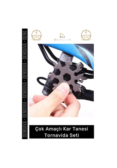 Tornavida Çok Amaçlı Paslanmaz Çelik Kompakt Fonksiyonel Pratik Kar Tanesi Tornavida Seti 18 İn 1