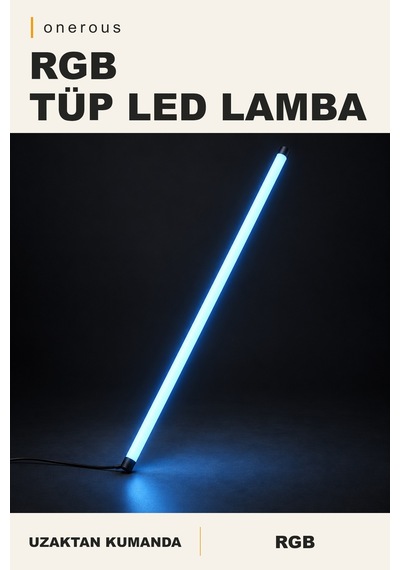 Onerous Rgb Tüp Led Lamba, Uzaktan Kumandalı Onr-819992681 Çok Renkli