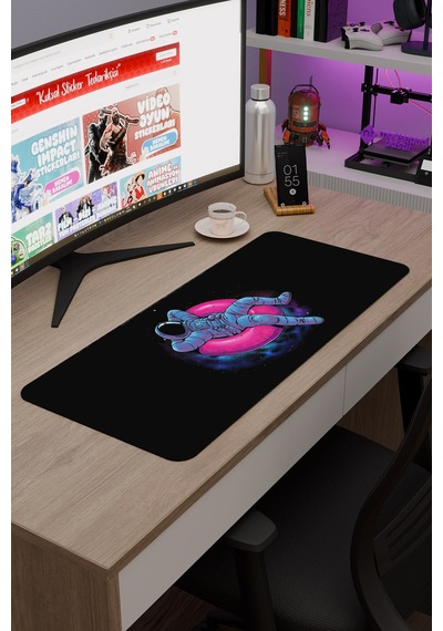 Astronot V2 70x30 Xl Gaming Kauçuk Kaymaz Taban Mouse Pad Fare Altlığı