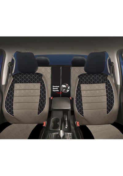 Lexroo Gof Plus Serisi Universal Oto Koltuk Kılıfı Binek 2+1 Uyum