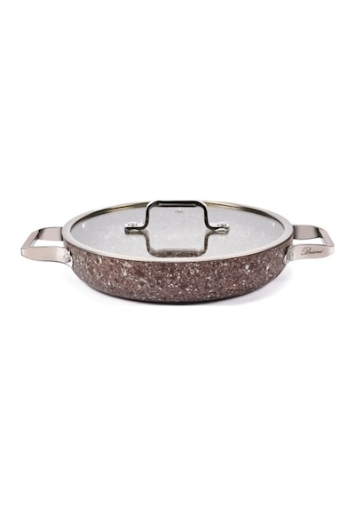 Brioni Stone-age Terra 22 Cm Çizilmez Yanmaz Yapışmaz İndüksiyonlu Sahan Kahverengi