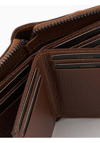 Fossil %100 Hakiki Deri Fermuarlı El Portföyü Cüzdan Taba Taba
