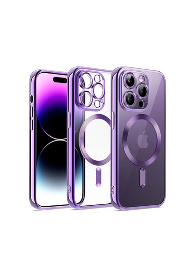 Apple İphone 12 Pro Kılıf Kross Magneticsafe Kapak - Mor 0.2M-Çok Renkli