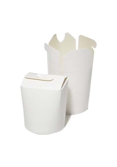Karton Noodle Ve Döner Kutusu Beyaz 16 Oz - 50 Adet