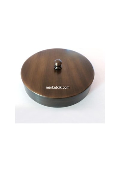 Avize, Abajur Için Yuvarlak Eskitme Metal Rozans 30 Cm